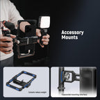 Neewer PA009E Phone Cage Video Rig with RGB Light Mic