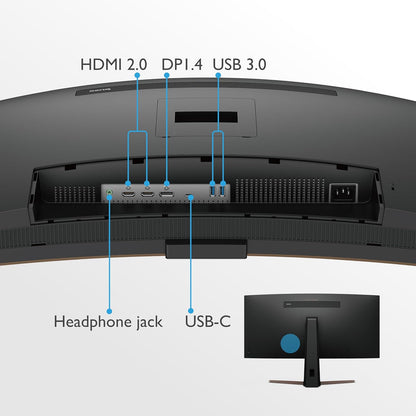 BenQ EW3880R 38" Curved Ultrawide Monitor WQHD HDRi