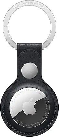 Apple AirTag Leather Key Ring - Midnight