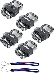 SanDisk 16G_SDDD3_X5 Ultra 16GB Dual Drive 5-Pack — main product image