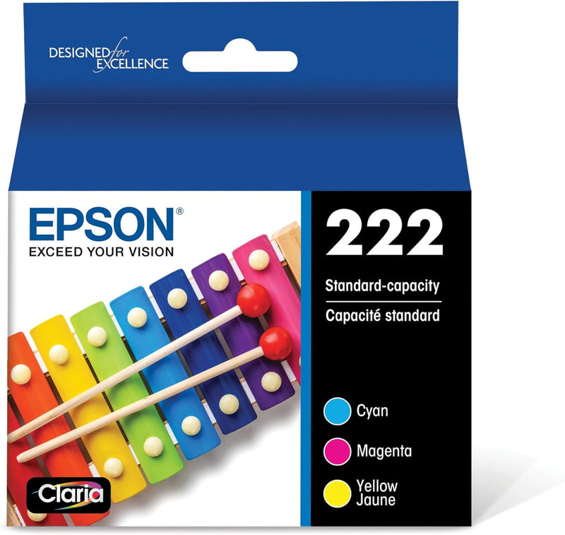 Epson T222520-S 222 Claria Ink Color Combo Pack XP-5200 WF-2960 — main product image