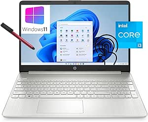 HP 15 Intel i3 Touchscreen Laptop, 8GB RAM, 256GB SSD — main product image