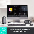 Logitech 980-001347 Z407 Bluetooth Computer Speakers with Subwoofer