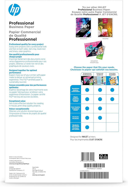 HP CG932A Brochure Paper 11x17 48lb White 150 Sheets