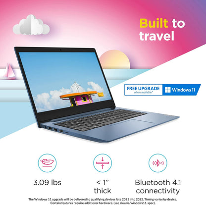 Lenovo 81VU0079US IdeaPad 1 14" Laptop Celeron 4GB 64GB Ice Blue