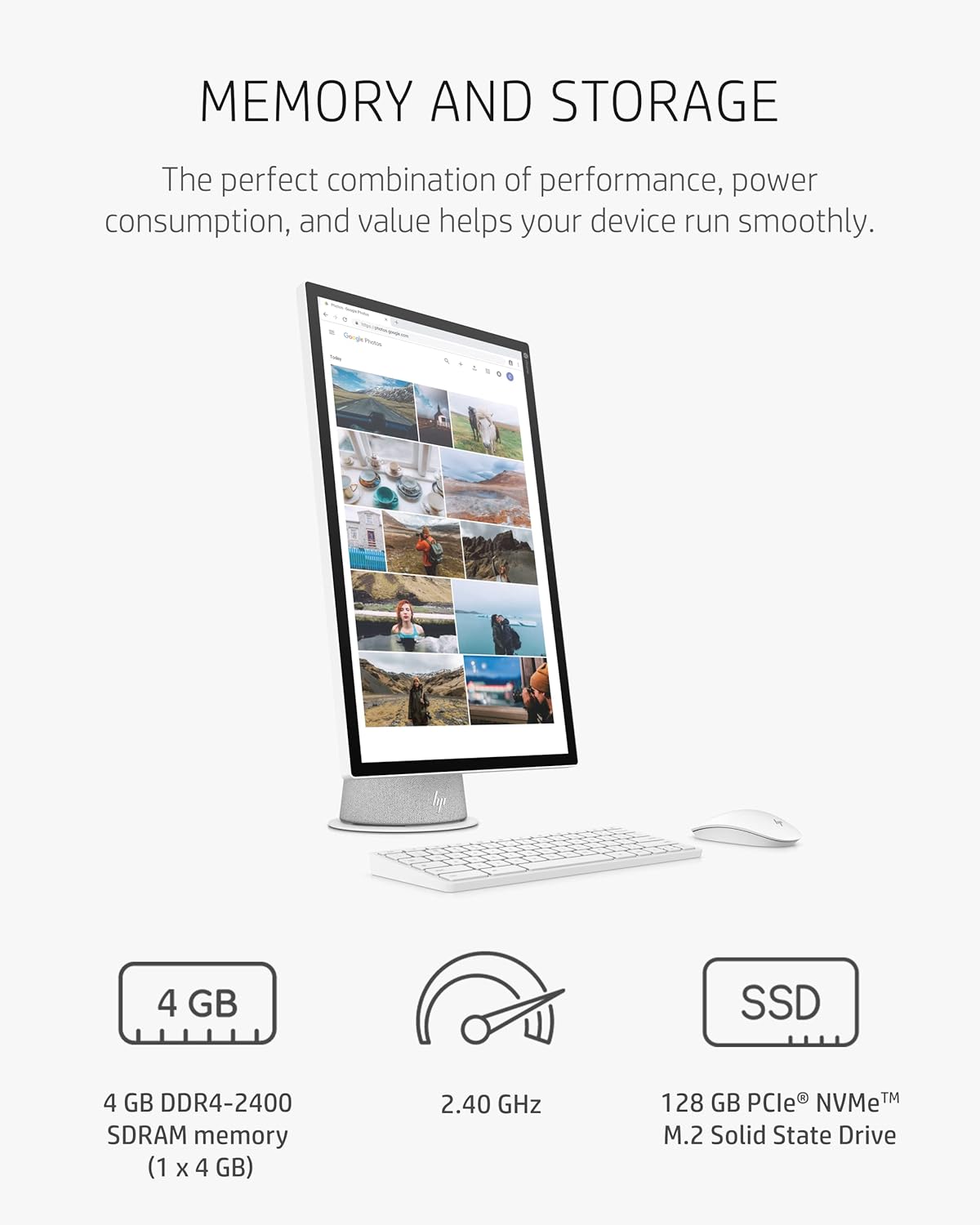 HP Chromebase 21.5" All-in-One - Pentium, 4GB, 128GB SSD, Touchscreen (Renewed)