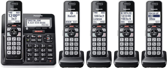 Panasonic KX-TGF975B Cordless Phone System 5 Handsets