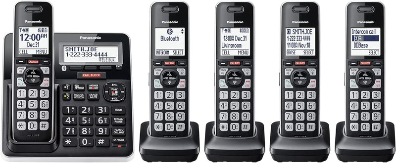Panasonic KX-TGF975B Cordless Phone System 5 Handsets — main product image