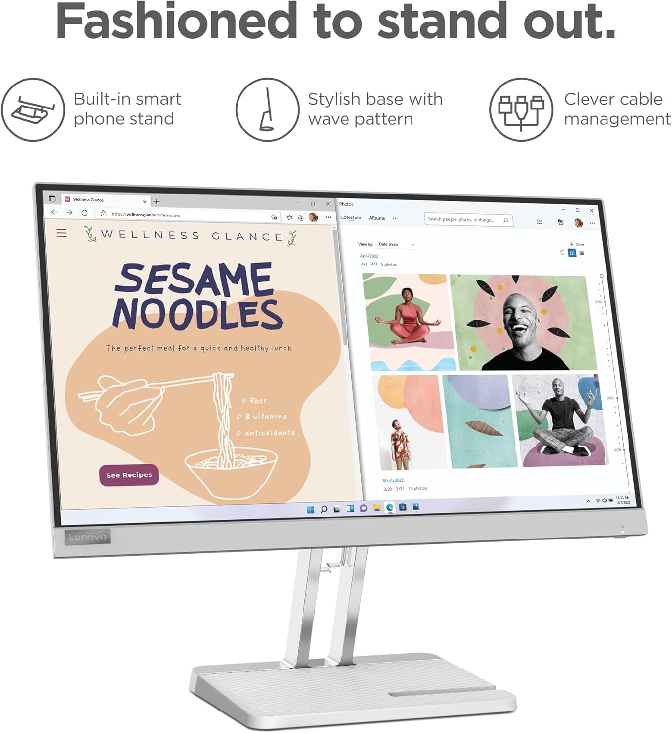 Lenovo 67AFKCCBUS L22e-40 21.45" FHD 75Hz Monitor