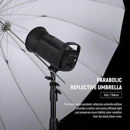 Neewer 10103468 41" Parabolic Reflective Umbrella with Diffuser