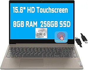 Lenovo Ideapad 3 PC: 15.6" Touchscreen, i5, 8GB RAM, 256GB SSD