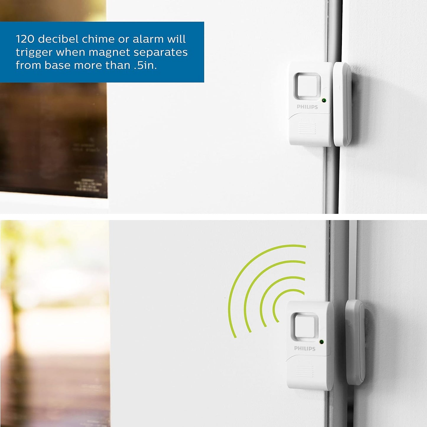 Philips LRM3420W/27 Window and Door Alarm 2-Pack