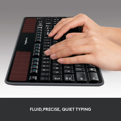 Logitech 920-002912 K750 Wireless Solar Keyboard, Ultra-Thin, USB