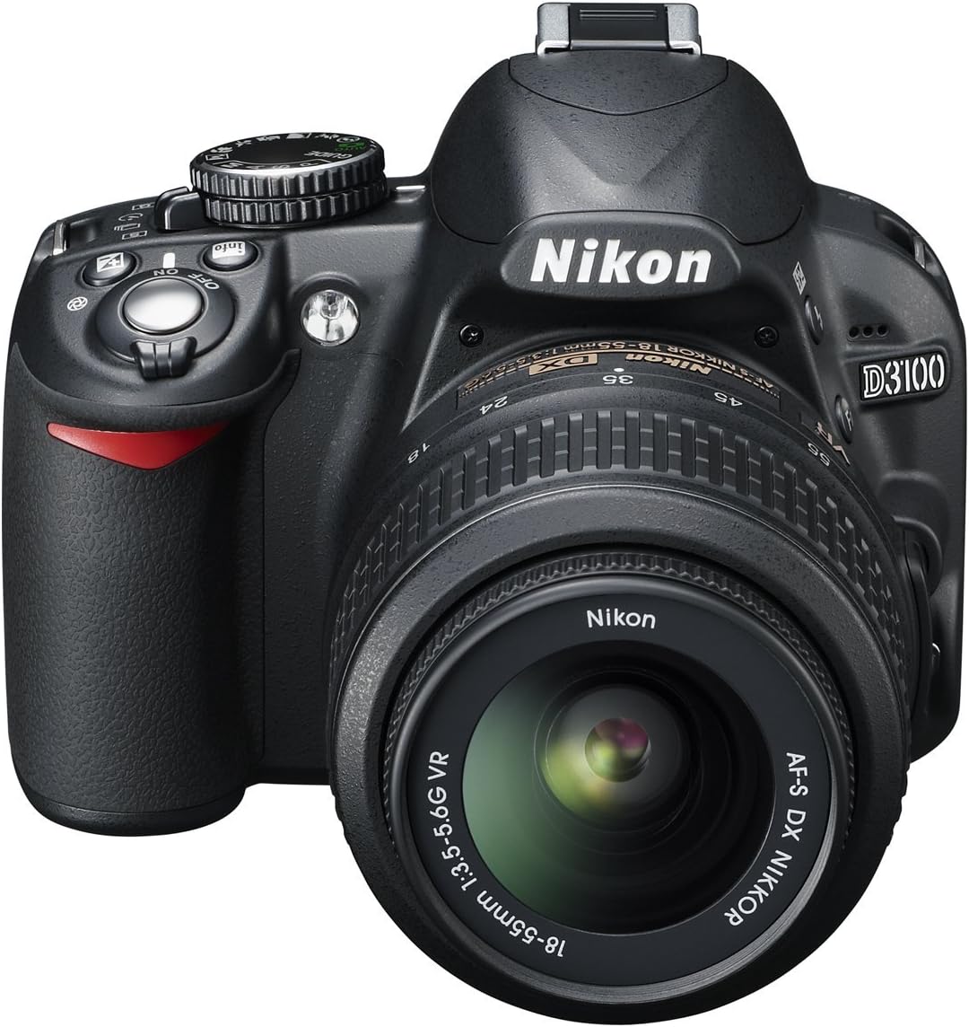 Nikon D3100 14.2MP DSLR Camera 18-55mm Lens (Renewed)
