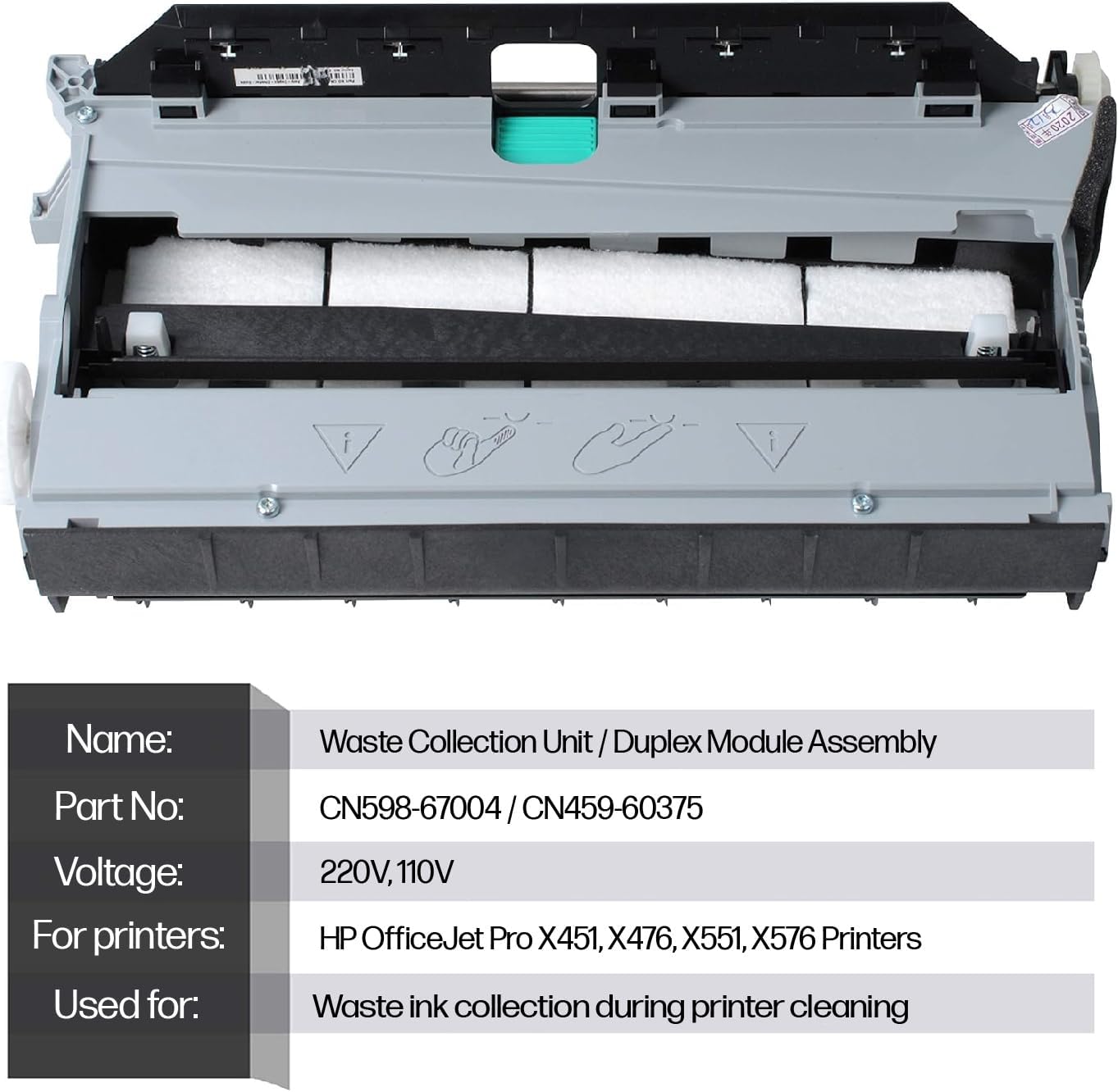 HP CN598-67004 Duplex Module Assembly Officejet Printers