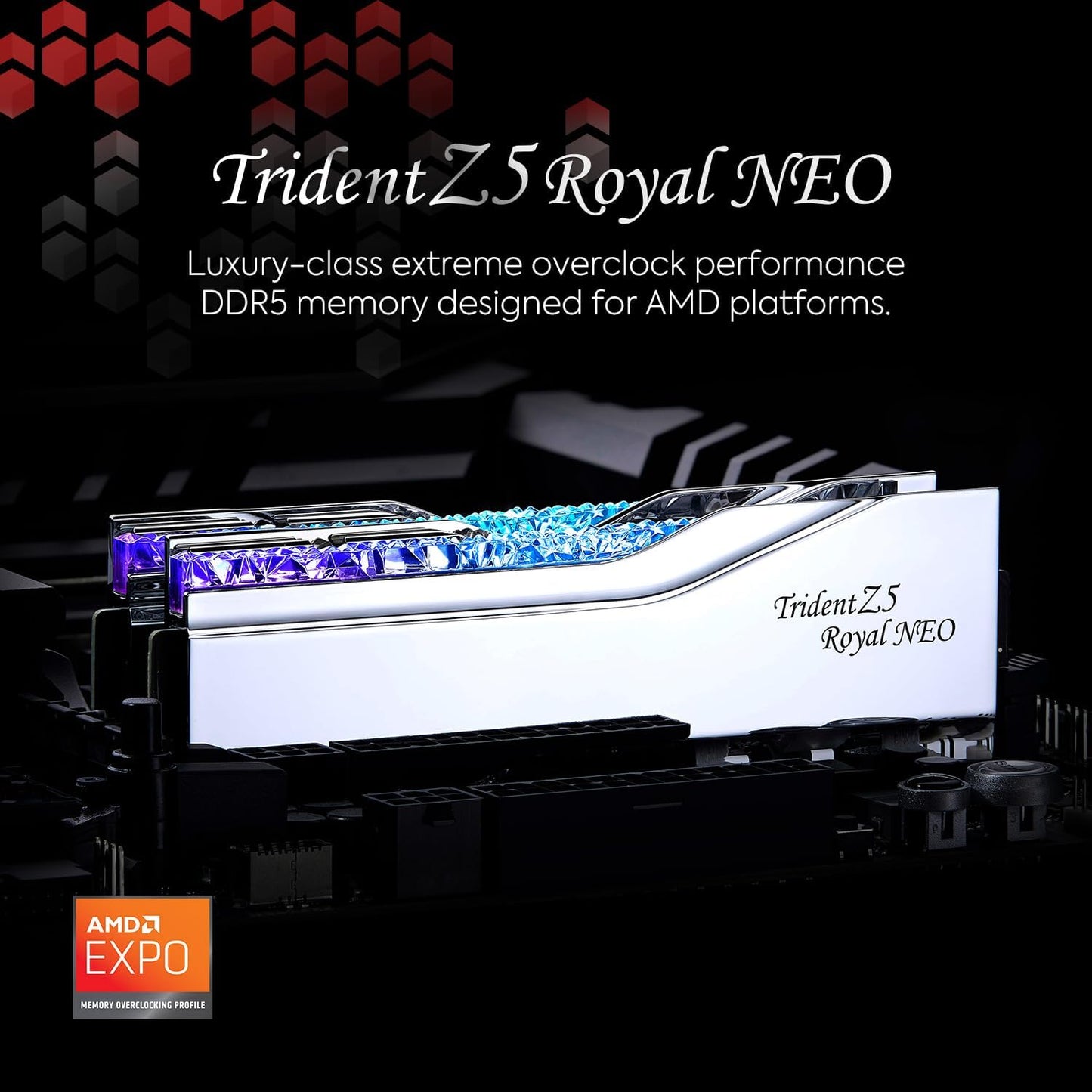 G.Skill F5-6000J2836G16GX2-TR5NS Trident Z5 Royal Neo DDR5 RAM