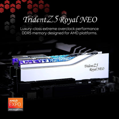 G.Skill F5-6000J2836G16GX2-TR5NS Trident Z5 Royal Neo DDR5 RAM