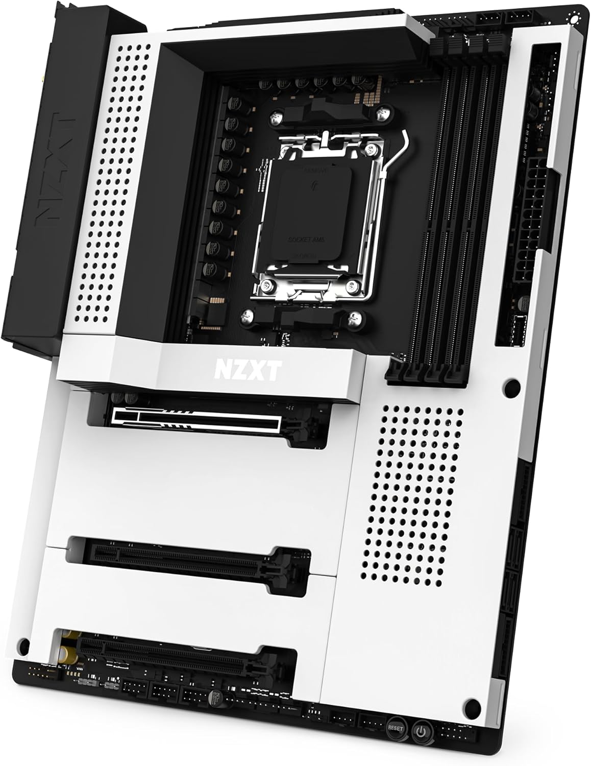 NZXT N7-B65XT-W1 White ATX Gaming Motherboard - AMD AM5
