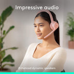 Logitech 981-001411 Zone 300 Wireless Bluetooth Headset Rose