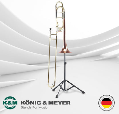 K&M 14990.000.55 Portable Trombone Stand - Black Finish