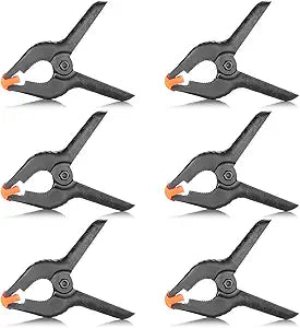 Neewer 10076001@@423 Heavy Duty 4.3" Muslin Spring Clamps (6-Pack)