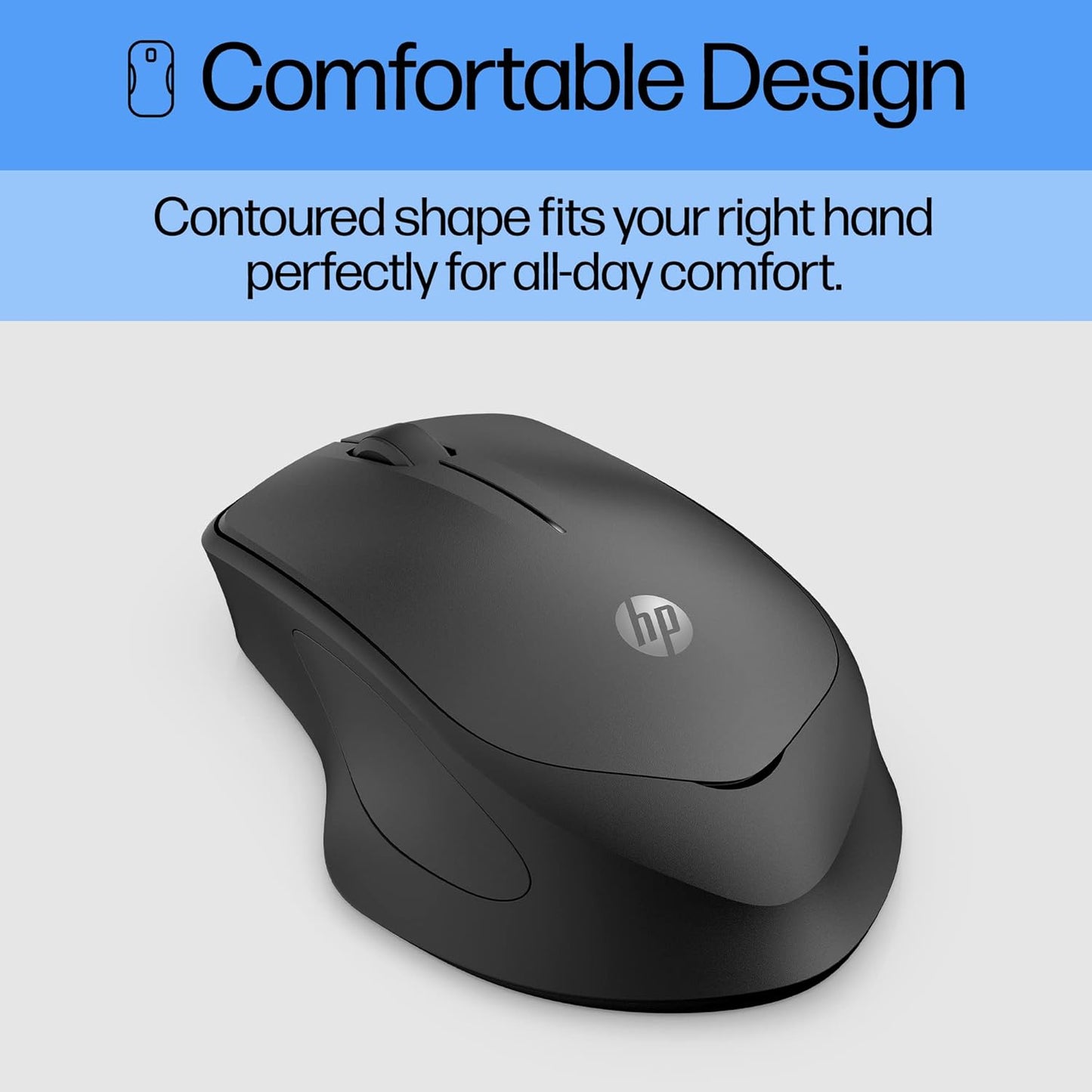 HP Wireless Silent 280M Ergonomic Mouse Black