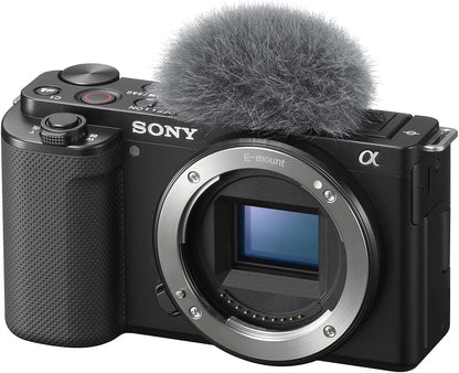 Sony ILCZV-E10/B Alpha ZV-E10 Vlogging Mirrorless Camera - Black