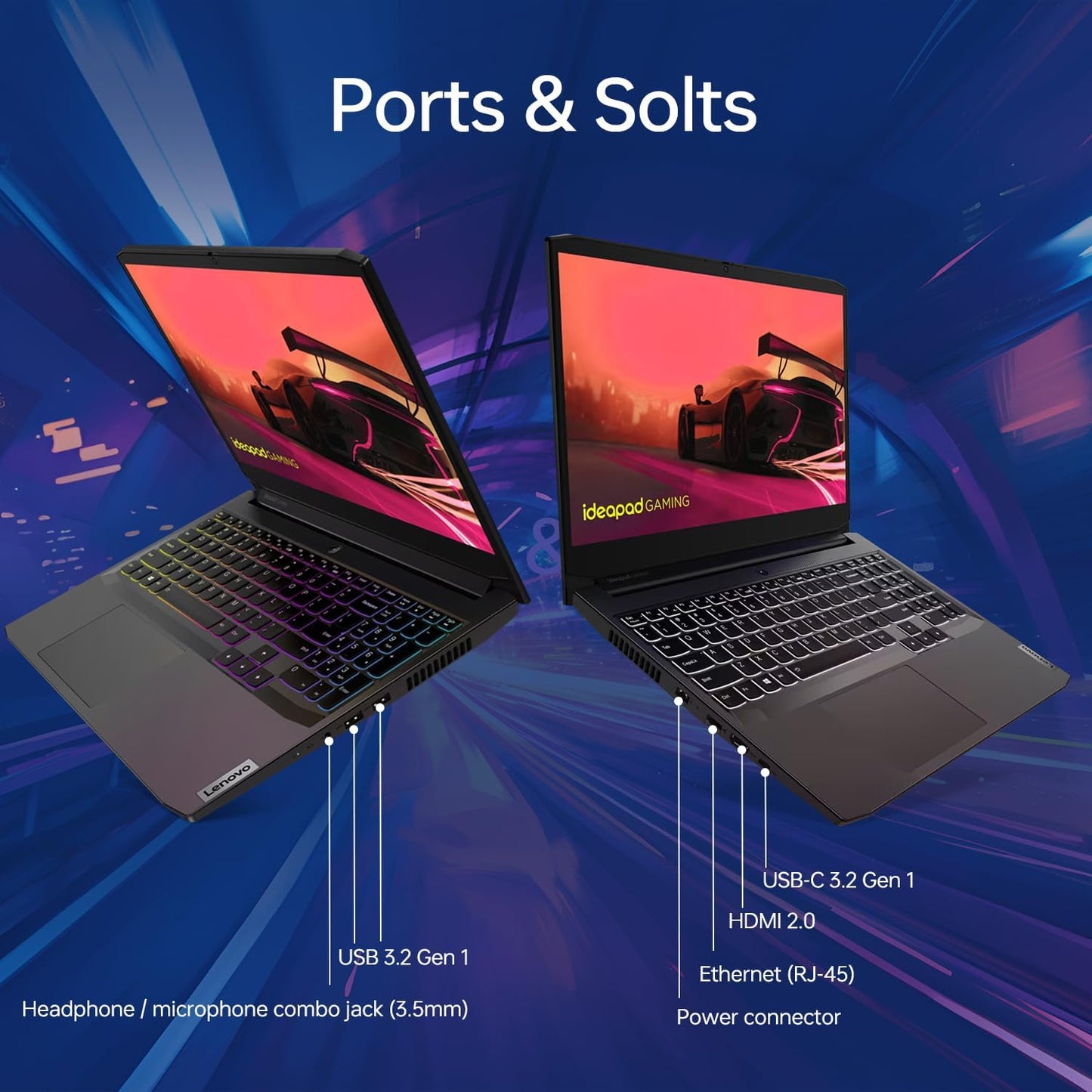 Lenovo 82K2027ARM IdeaPad 3 Ryzen 5 RTX 2050 Gaming Laptop Bundle