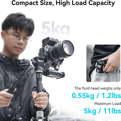 SmallRig 4104-CF-FBA-US Pan Tilt Fluid Video Head