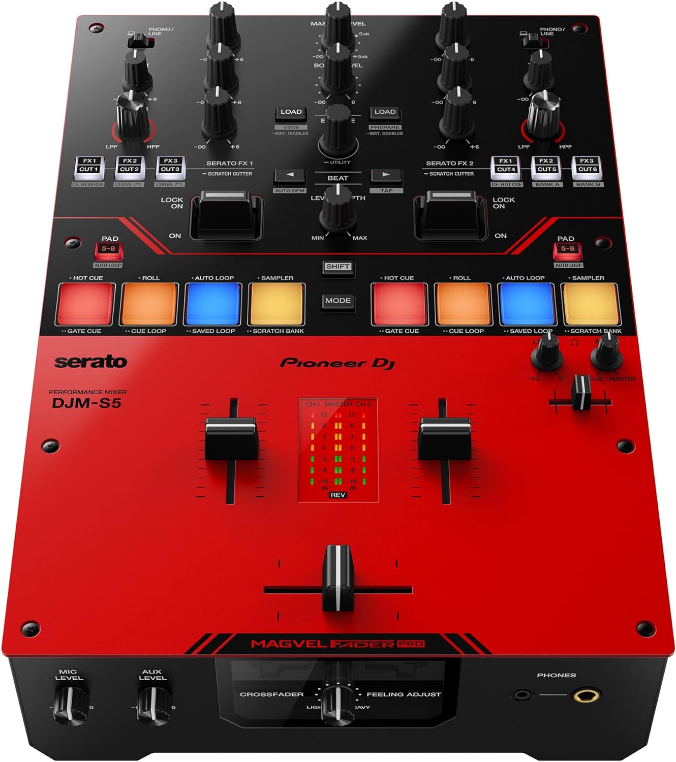 Pioneer DJ DJM-S5 Serato DJ 2-Channel Mixer