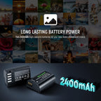 Neewer 10102335 DMW-BLK22 Battery Charger Set Panasonic