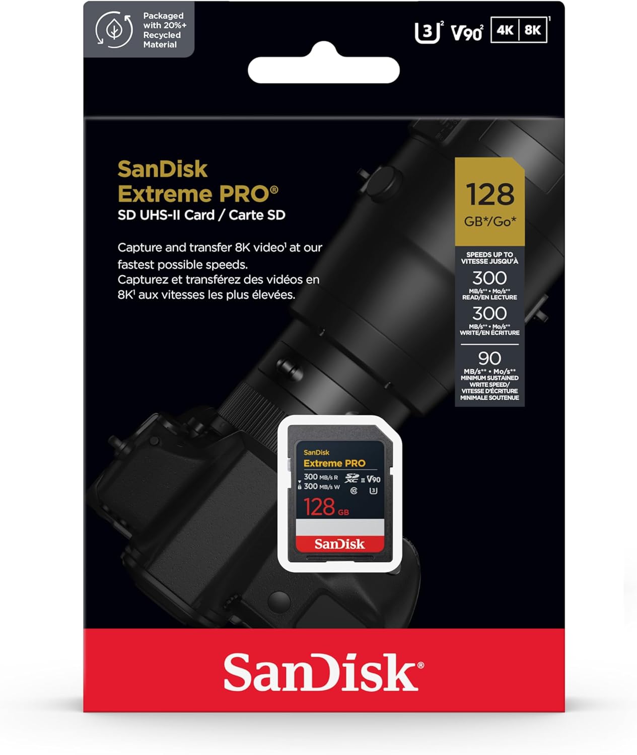 SanDisk SDSDXDM-128G-GN4IN 128GB Extreme PRO UHS-II SDXC Card