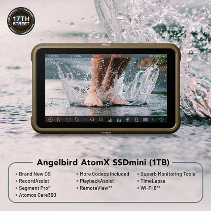 Atomos Ninja 5.2" 4K HDMI Monitor, Battery & Swivel Mount Kit