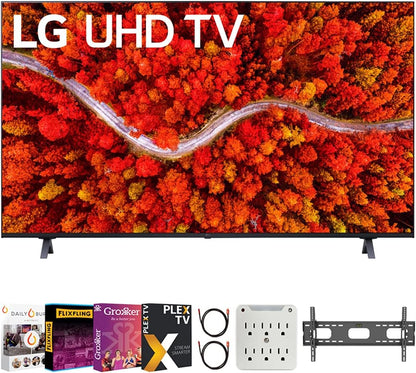 LG E6LG75UP8070PUA 75" 4K Smart UHD TV Bundle