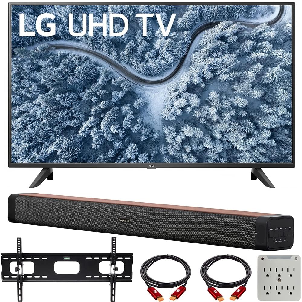 LG E2LG50UP7000PUA 50" 4K UHD Smart TV Bundle