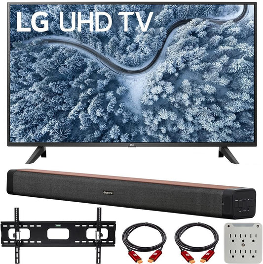 LG E2LG50UP7000PUA 50" 4K UHD Smart TV Bundle