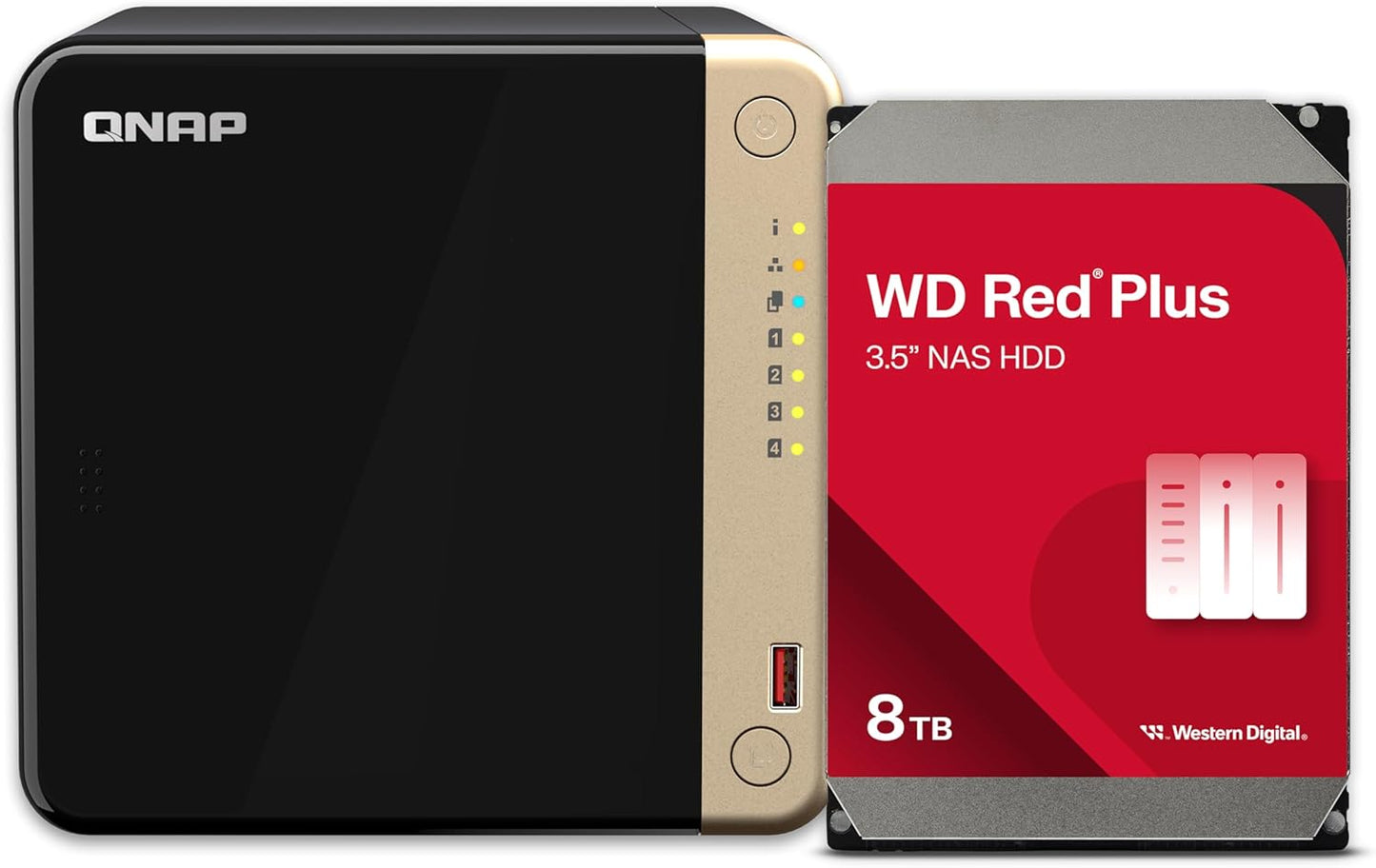 QNAP TS-464 24TB 4-Bay NAS RAID 5 Bundle