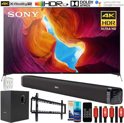 Sony E10SNXBR65X950H 65" 4K TV Bundle