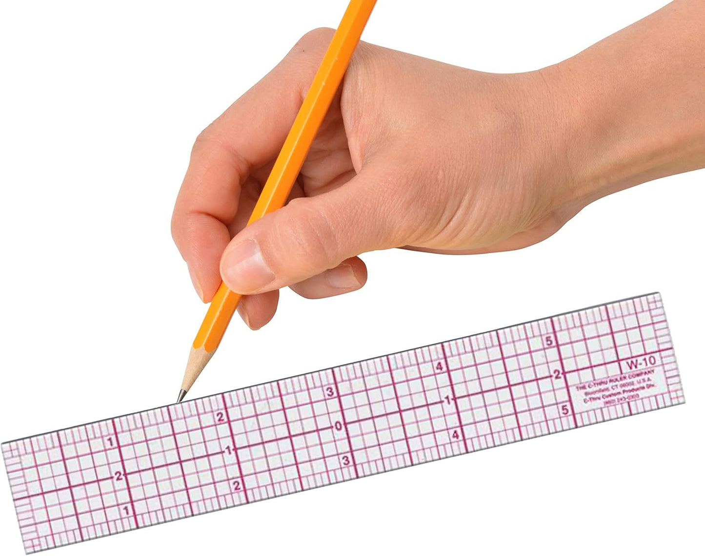 Westcott W-10 Transparent 6-Inch 8ths Graph Ruler