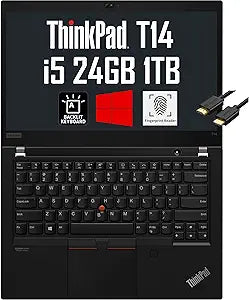 Lenovo ThinkPad T14 i5 Laptop, 24GB RAM, 1TB SSD, Windows 10 Pro — main product image