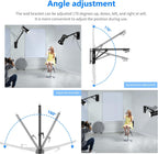 Neewer ST-WM130 Wall Mount Triangle Boom Arm for Studio Lights