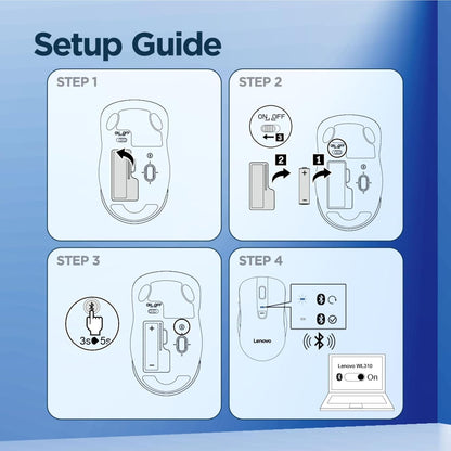 Lenovo GY51Q65621 Bluetooth Silent Ergonomic Mouse