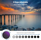 Neewer 10104785 77mm ND2-400 Variable Filter Kit