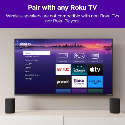 Roku 9020R2 Wireless Speakers for Roku TV (Pair)