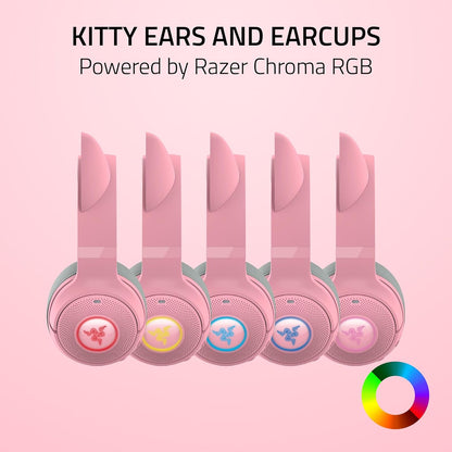 Razer RZ04-04860100-R3U1 Kraken Kitty V2 BT Headset - Quartz Pink