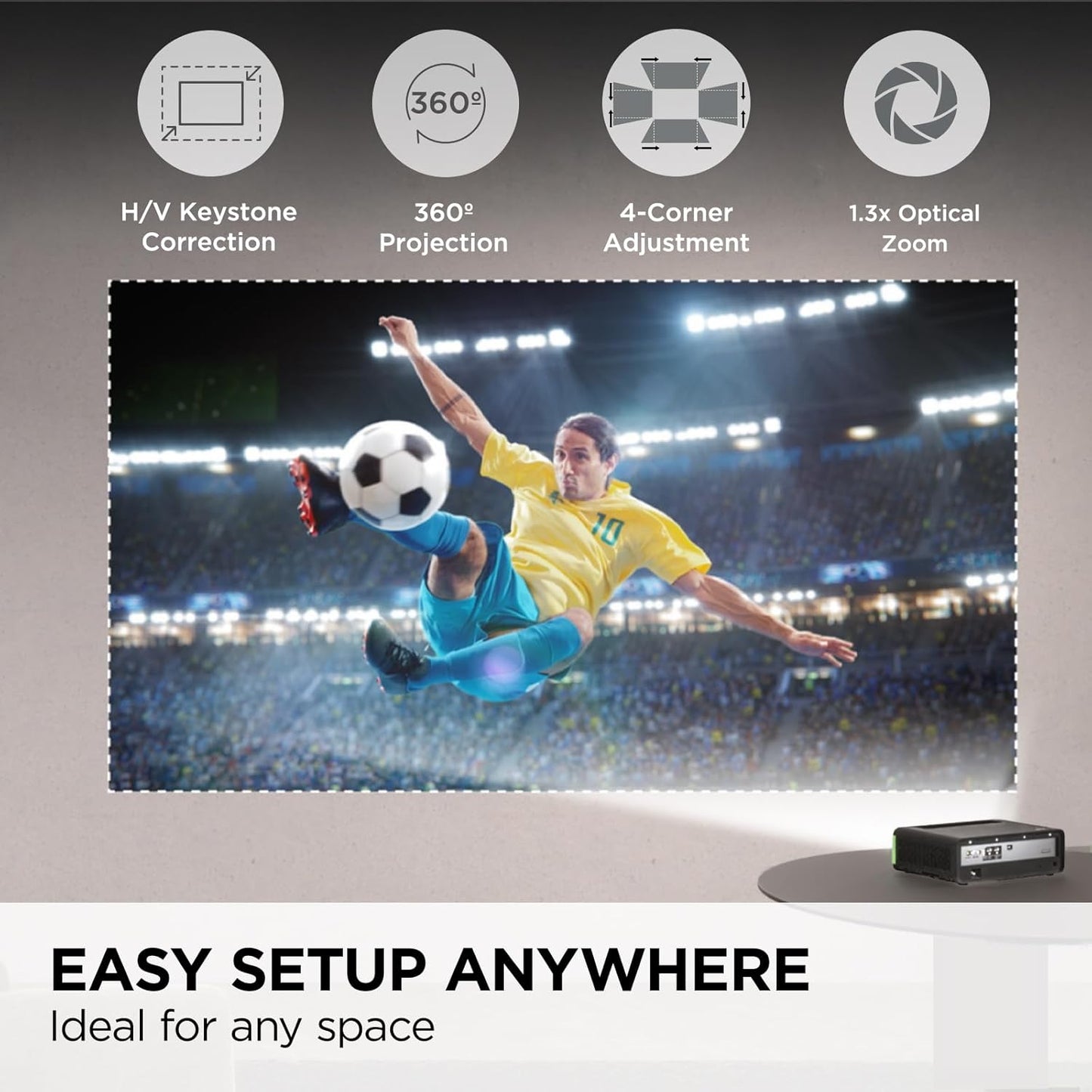 ViewSonic X1-4KPRO 4K UHD LED Google TV Projector