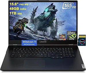 Lenovo Legion 5 15" 165Hz Ryzen 7 RTX 3070 Gaming Laptop