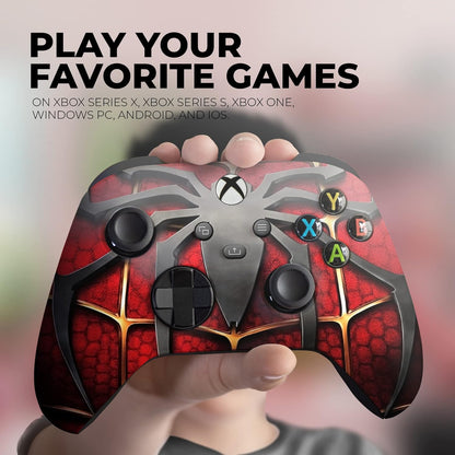 Microsoft Xbox-Spiderman Red Custom Controller Hydro-DIP