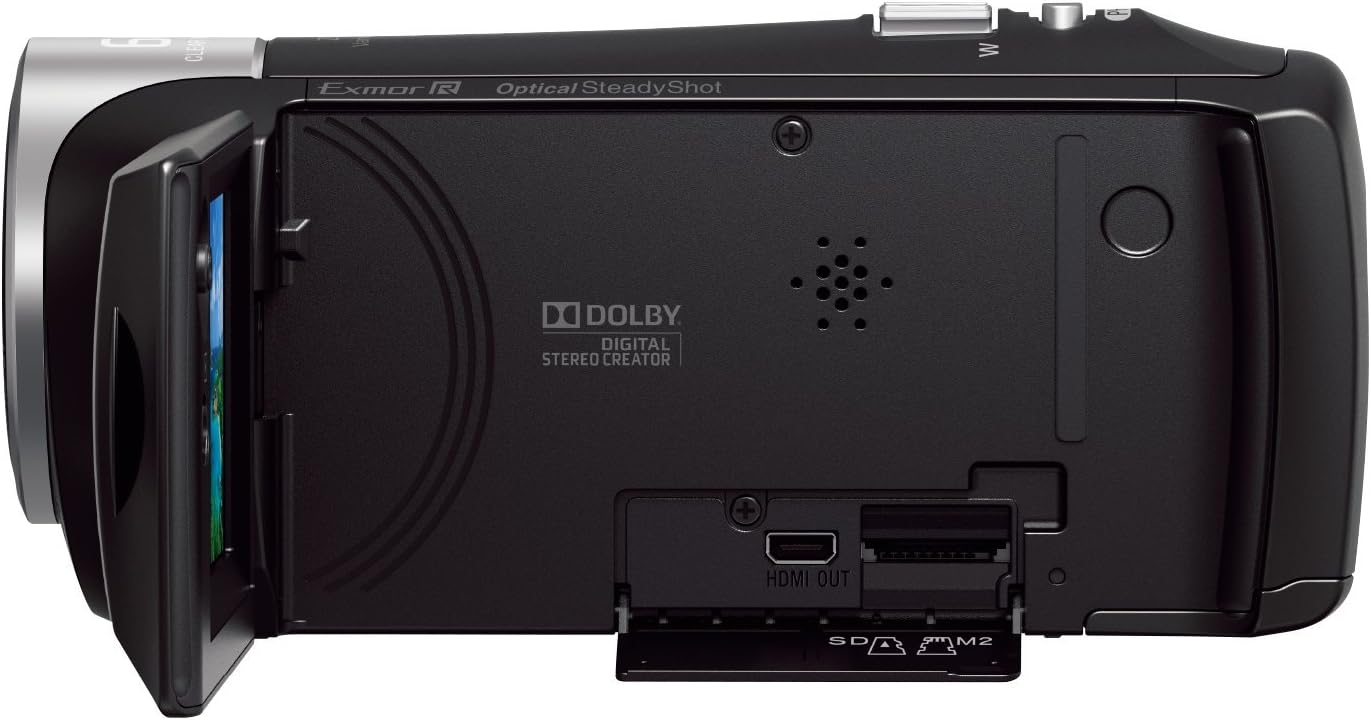 Sony HDRCX405/B Full HD Camcorder, 30x Zoom (Renewed)