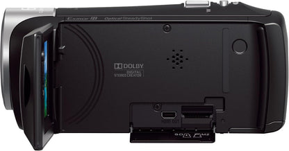 Sony HDRCX405/B Full HD Camcorder, 30x Zoom (Renewed)
